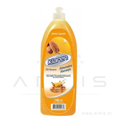 Jabón Líquido Klaren Almendra 1 L