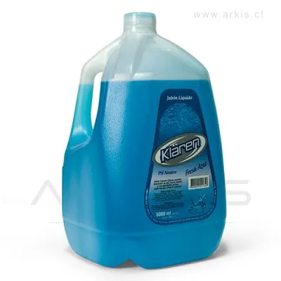 Jabón Líquido Klaren Fresh Azul 5 L