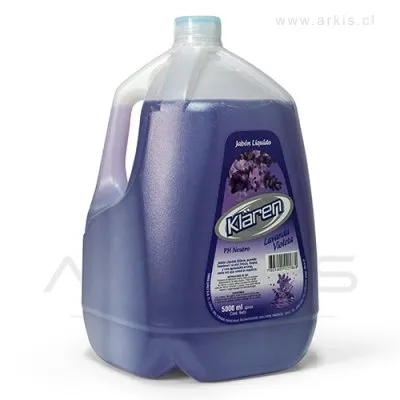 Jabón Líquido Klaren Lavanda Violeta 5 L