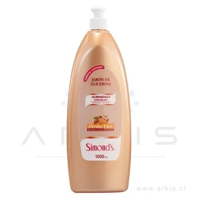Jabón Líquido Simond's Glicerina Almendras Chocolate 1000 Ml