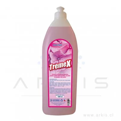 Jabón Líquido Tremex con glicerina Floral 1 L