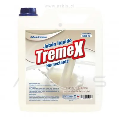 Jabón Líquido Tremex Cremoso Humectante 5 L
