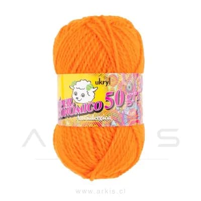 Lana Ovillo NP Amarillo 50 g Paquete de 10 Unidades
