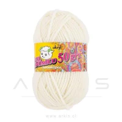Lana Ovillo NP Blanco 50 g Paquete de 10 Unidades