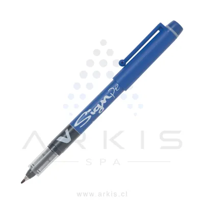 Lápiz Fibra Pilot V-Signpen 0.6 mm Azul