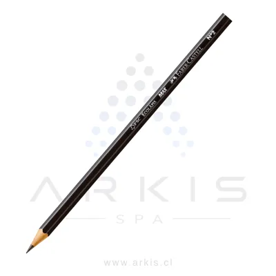 Lápiz Grafito Faber-Castell N°2 HB Hexagonal
