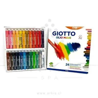 Lápiz Pastel Giotto 24 Colores Al Óleo