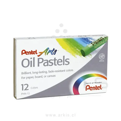 Lápiz Pastel Pentel 12 Colores