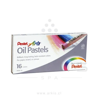 Lápiz Pastel Pentel 16 Colores