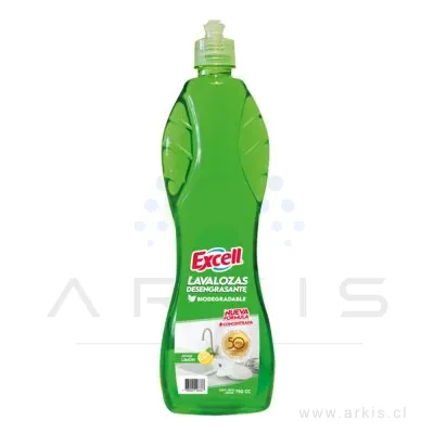 Lavalozas Excell Desengrasante Biodegradable Limón 750 cc