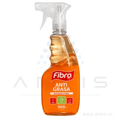 Limpiador Anti Grasa Fibro Pro Biodegradables con Gatillo 500 ml