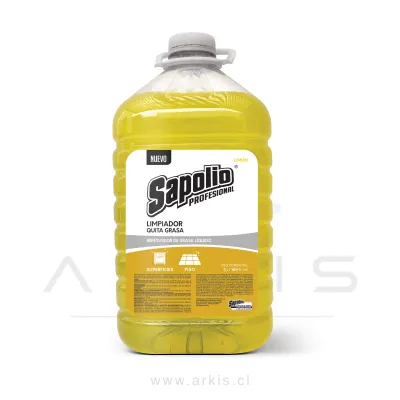 Limpiador Antigrasa Sapolio Profesional Limón 5 L