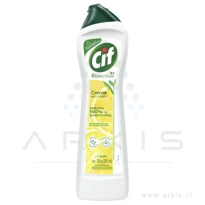 Limpiador Crema Cif Bioactive Limón 750 g