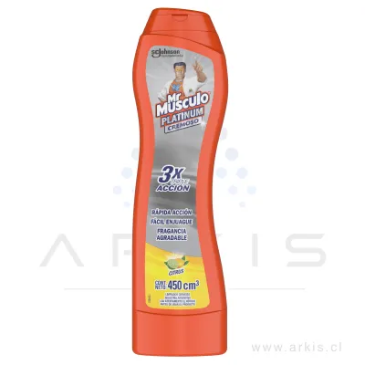 Limpiador Crema Mr Músculo Citrus 450 ml (620 g)