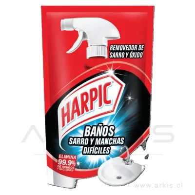 Limpiador de Baño Harpic Sarro y Manchas Difíciles Doypack 420 ml