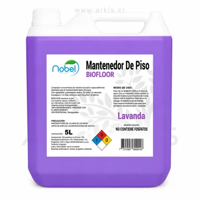 Limpiador de Piso Nobel Biofloor Lavanda 5 L