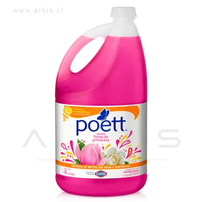 Limpiador de Piso Poett Flores de Primavera 4 l