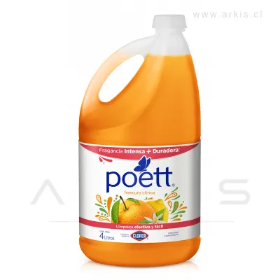 Limpiador de Piso Poett Frescura Cítrica 4 L
