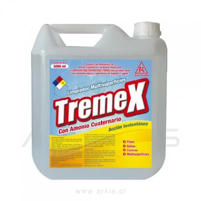 Limpiador Multi Superficies Tremex con Amonio Cuaternario 5 L