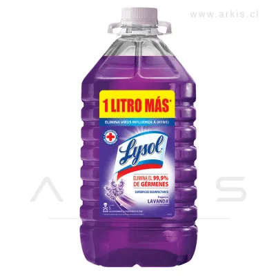 Limpiador Piso 5 Lt Lysol Lavanda