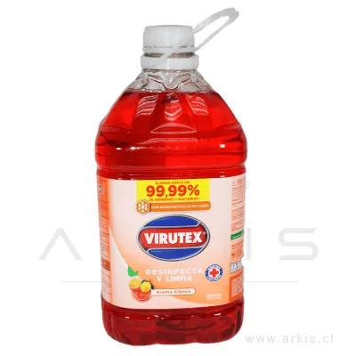 Limpiador Piso Desinfectante Virutex Cítrico 4 L