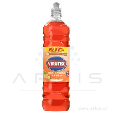 Limpiador Piso Desinfectante Virutex Cítrico 900 ml
