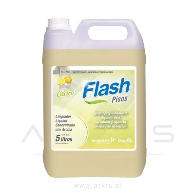 Limpiador Piso Diversey Flash Cítrico 5 L