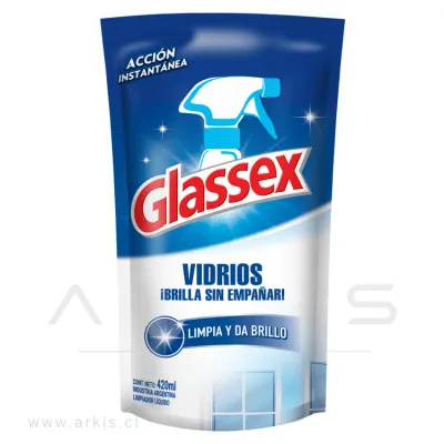 Limpiavidrios Glassex 420 cc Recarga