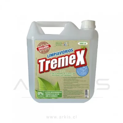 Limpiavidrios Tremex Orgánico Ecoactivo con Extracto de Té Verde 5 L