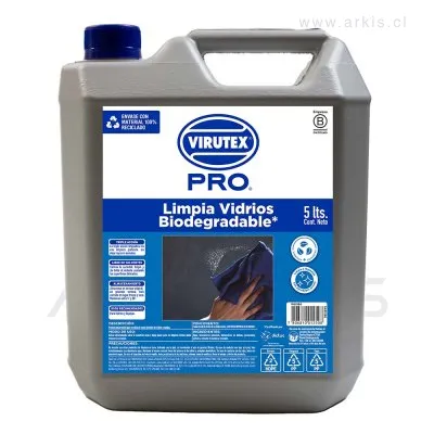 Limpiavidrios Virutex Pro Biodegradable Bambú 5 L