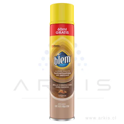 Lustramuebles en Aerosol Blem Original 420 cc