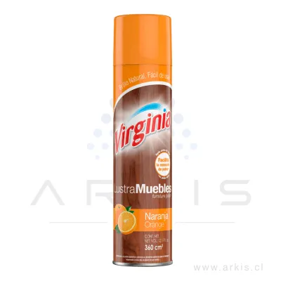 Lustramuebles Virginia Aerosol Naranja 360 cc