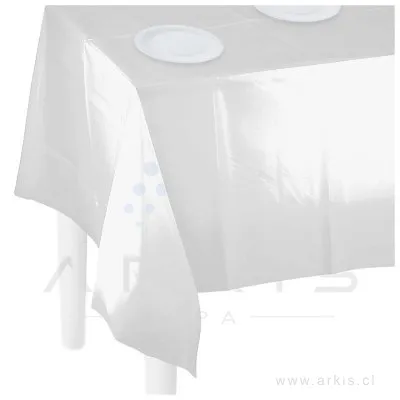 Mantel Plástico Feco 137x274 cm Blanco