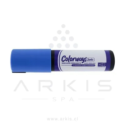 Marcador Adetec Colorways Jumbo Azul