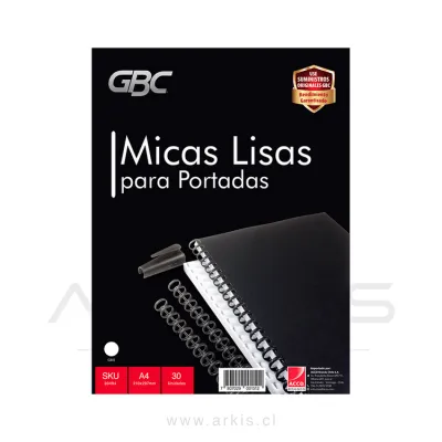 Mica para Encuadernar GBC Din A-4 Lisa Humo 30 Unidades