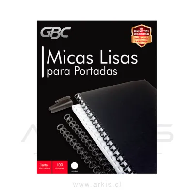 Mica para Encuadernar GBC Natural Carta Lisa 100 Unidades