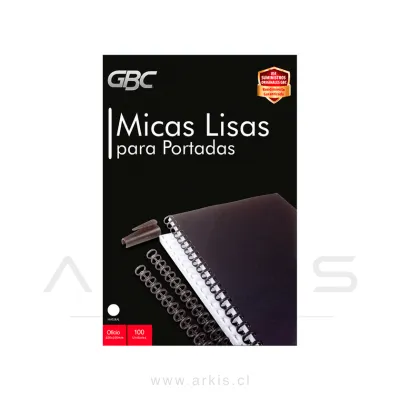 Mica para Encuadernar GBC Oficio Lisa Natural 100 Unidades