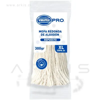 Mopa Húmeda Virutex Pro Repuesto Algodón 300 g