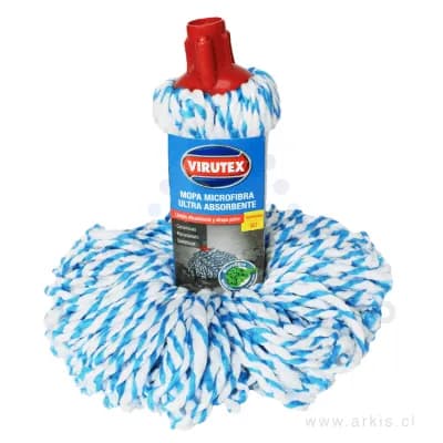 Mopa Limpieza Virutex Creativa Microfibra con Mango