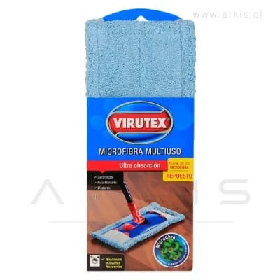 Mopa Plana Virutex Repuesto Microfibra 35 cm