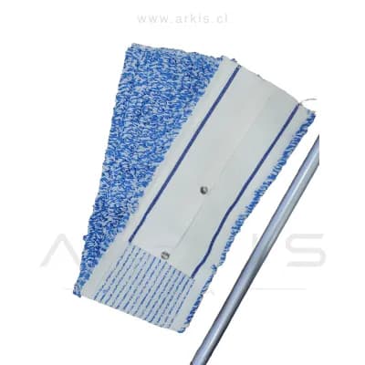 Mopa Seca Cisne Repuesto Avión Microfibra 60 cm Azul-Blanca