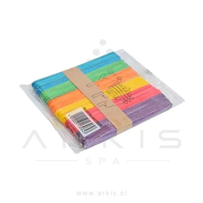 Palos de Helado Latina Delgado Colores Surtidos 50 Unidades