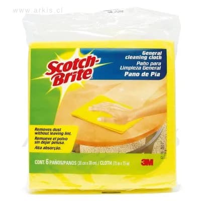 Paño Absorbente 3M Scotch Brite Celulosa 38X38 cm