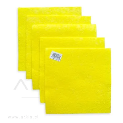 Paño Absorbente Te Abastece Amarillo 38X40 Cm 5 Unidades