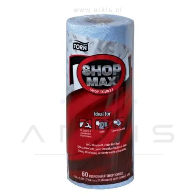 Paño de Limpieza Tork ShopMax 23.88 x 27.94 Rollo de 60 Unidades