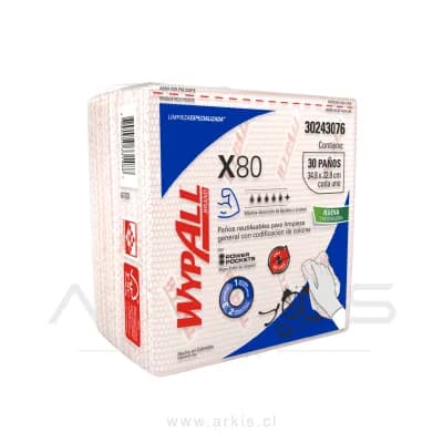 Paño de Limpieza Wypall X80 30 Unidades Rojo
