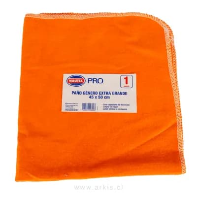 Paño Género Virutex Pro Extra Grande 45 x 50 cm Naranja