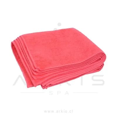 Paño Microfibra Manos de Chile Multiuso 40x40 cm Rojo 5 Unidades
