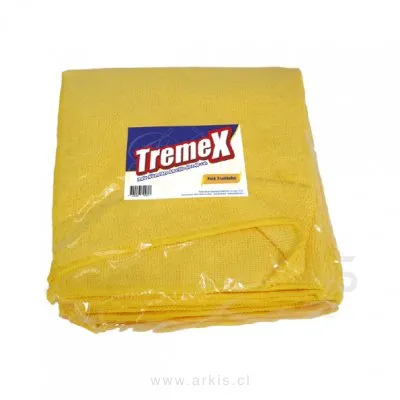 Paño Microfibra Tremex Amarillo 40X40 cm 5 Unidades