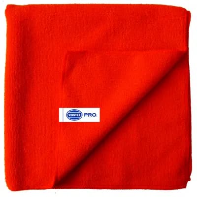 Paño Microfibra Virutex Pro Multiuso Rojo 40X40 cm Paquete de 5 Unidades